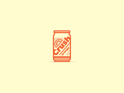Pop Can illustration orange crush pop pop can soda
