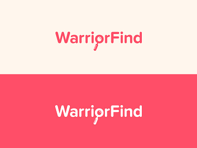 WarriorFind logo brand find health identity logo logotype search warrior