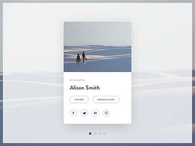 Profile Card card ui clean minimal profile card ui