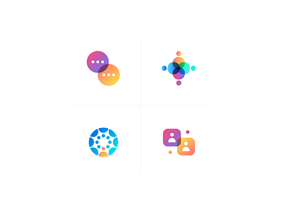 Colour & Shape brand branding color icon logo user