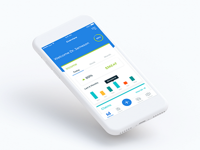 Billing Dashboard app chart clean dashboard graph interface mobile nav stats timeline ui