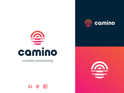 Camino Branding app app icon branding design icon logo mark retro symbol