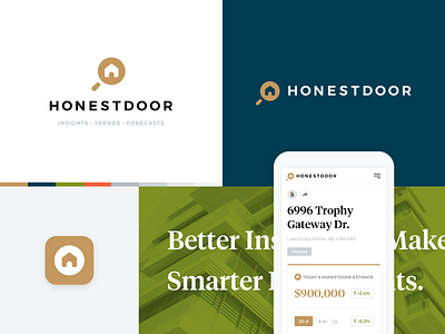 HonestDoor Branding branding design icon logo