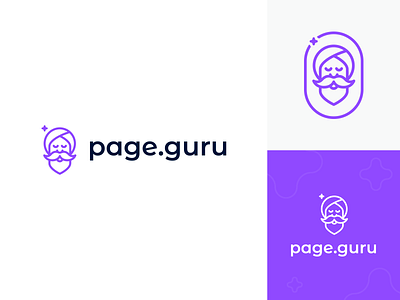 page.guru logo branding clean design icon logo logo design mark symbol typography web