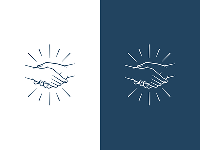 Handshake #3 brand branding design hand hands handshake icon illustration logo mark symbol vector