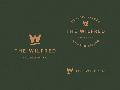 The Wilfred branding design logo negative space negative space logo symbol typography