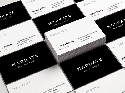 Narrate Concept aesthetic branding clean logo logotype minimal typography workmark