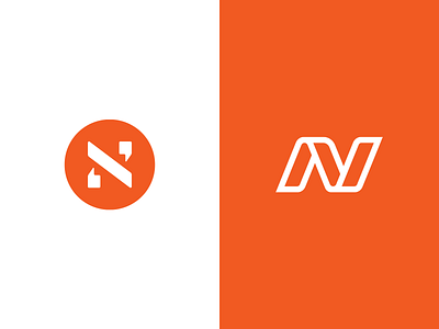 N's brand branding design icon letter logo logotype mark symbol typography vector