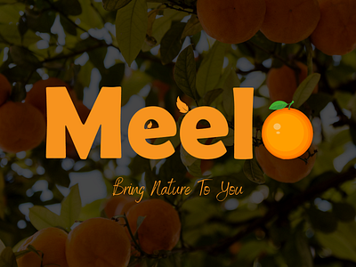 Meelo (Orange Juice) branding design graphic design illustration juice logo orange photoshop vector