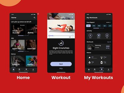 Workout Training App UI