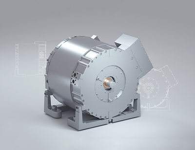LC Drives 3d c4d cinema4d design energy machine metal motor product render silver stainless