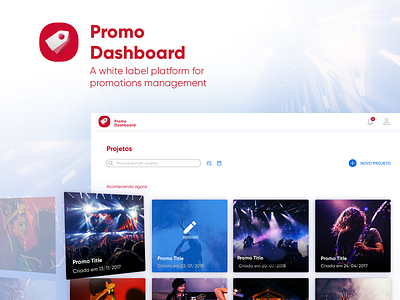 Promo Dashboard branding clean design flat icon identity illustration interaction logo minimal mobile music product type typography ui ux vector web website