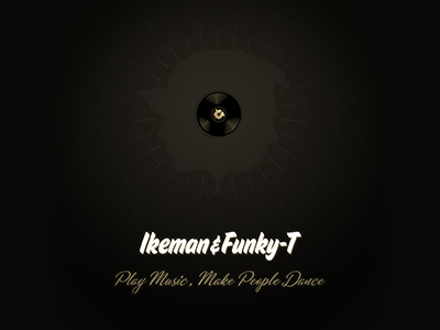 Ikeman and Funky-T DJ Logo brand branding dj duo logo music