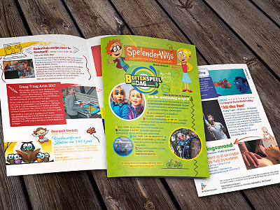 Kids' Brochure / Magazine Mockup Spelenderwijs activities brochure color flyer kids playful