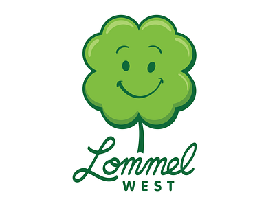 Lommel West Logo 12 Dribbble 01 brand clover face fun green icon kids learning logo school teaching welcoming