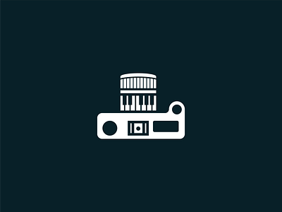 Camera Piano camera icon logo photography piano