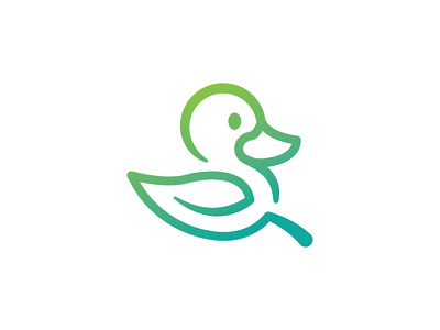 Duck Leaf duck eco icon leaf leaf logo logo