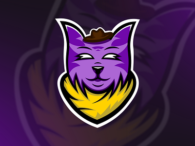 Cowboy Cat Mascot Logo