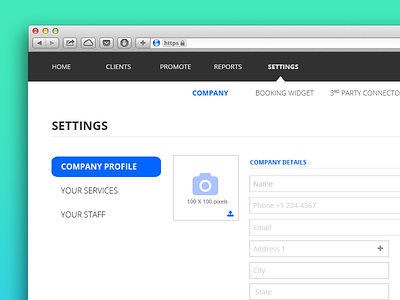 Settings Configuration