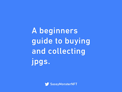 A beginners guide to buying and collecting jpgs. animation character cute guide illustration jpg monster nft