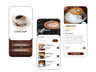 Coffee shop ui ux