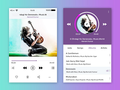 Music App UI mobile app music app music player play list ui design unique