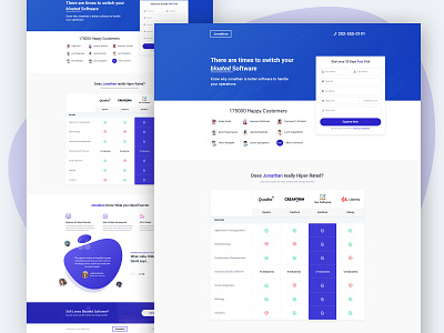 Software Comparison Landing Page admin dashboard admin template banner clean comparison creative creative design dashboard hero header home page landing page minimal software ui design uidesign unique web design website design widget