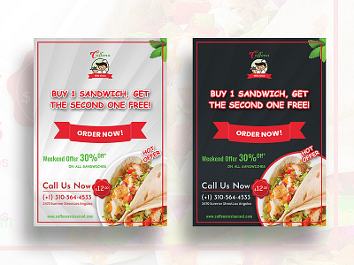 Restaurant Offer - Flyer (Dark & Light)