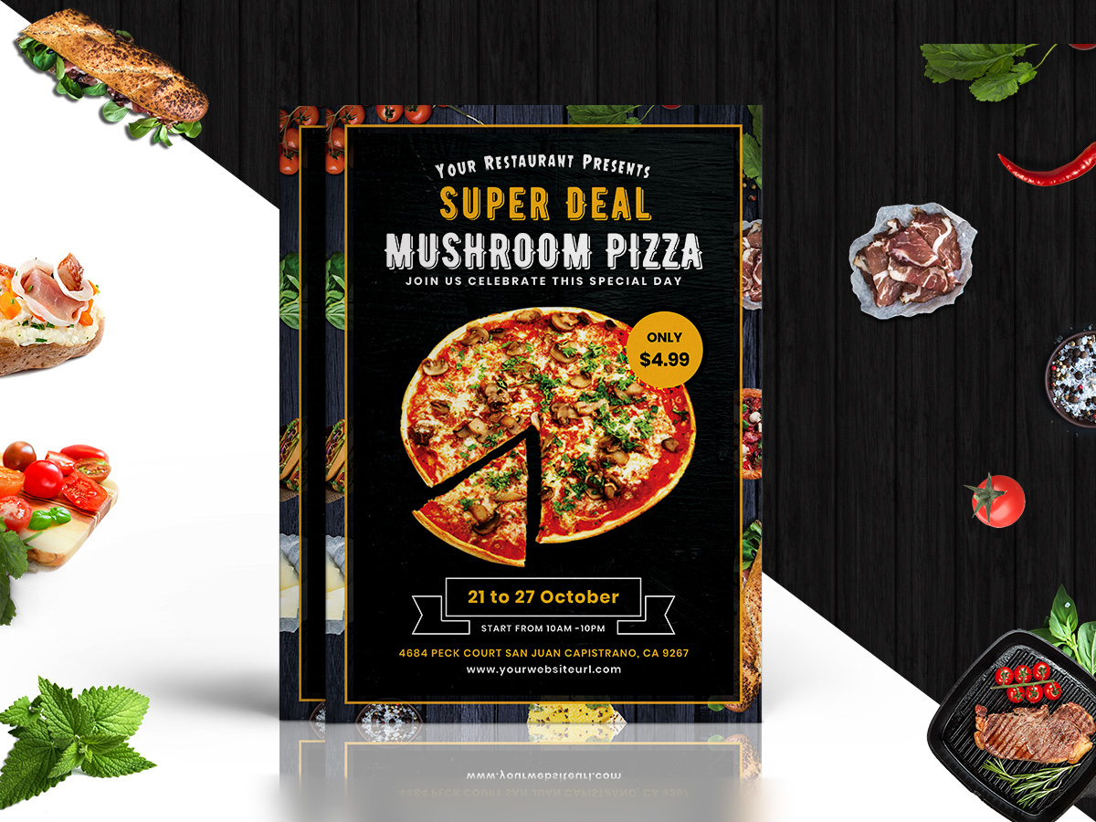 Pizza Offer Sale Flyer Template by 22djagan on Dribbble For Pizza Sale Flyer Template