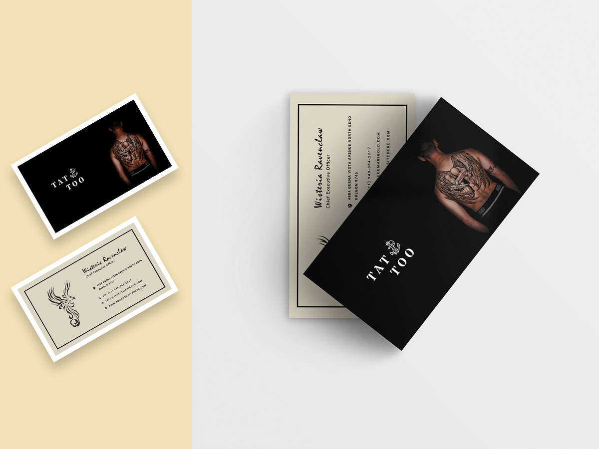 Tattoo Shop Business Card Template in PSD, Pages, Illustrator, Publisher,  Word, Google Docs - Download | Template.net