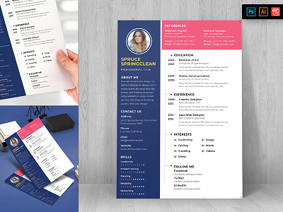 Resume CV Template-53 a4 business clean contract corporate cv identity letterhead minimal paper resume trend