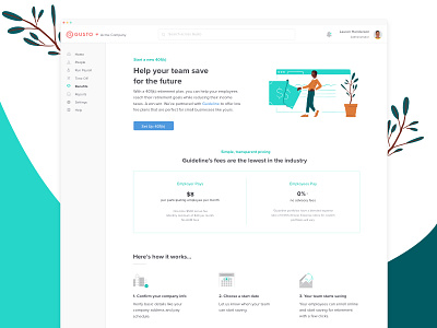 401(k) Landing Page