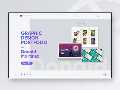 Portfolio Exploration clear colorful colors design graphic graphicdesign idea inspiration minimalist modern portfolio typography ui ui design ui ux webdesign