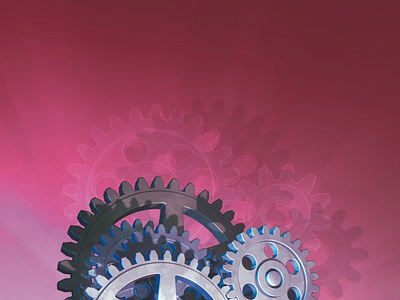 Cogwheels 3d modelling graphic design illustration