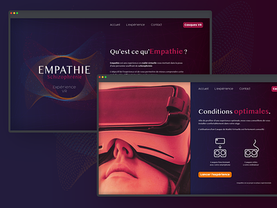 Empathie app graphic design icon schizophrenia ui ux vr