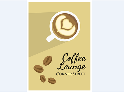 Coffee Lounge coffee coffee poster graphic graphic design illustration poster promotion