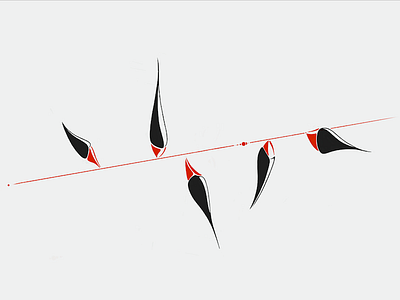 Five 5 abstract allusion challenge conceptual five minimal number numerals series