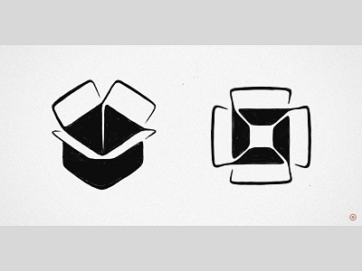 Box logo variants | 3 buzzsgraphics logo sketch stylization