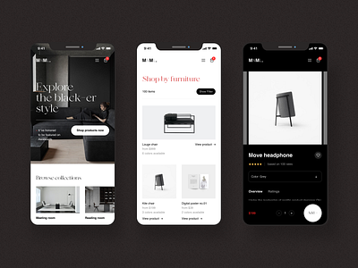 MNML add to cart banner clean concept creative ecommerce ecommerce app gallery hero header layout minimal minimalist mobile first rating responsive shopping typo typography ui user inteface