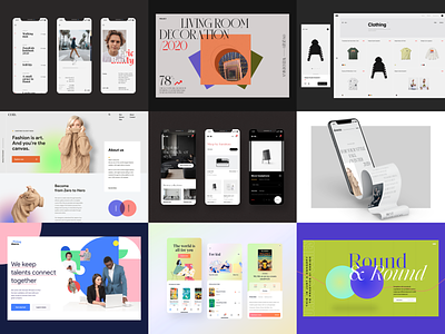 The best nine of 2020 app design best classic collection concept hero header layout minimal minimalist mobile app mobile design showcase typography ui ui design user interface visual visual design web design