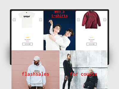 Fashion store banner clean color concept creative design ecommerce gallery hero header layout minimal typo typography ui ux