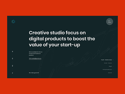 TDK-Studio black concept creative dark grid homepage layout portfolio typo typography web design