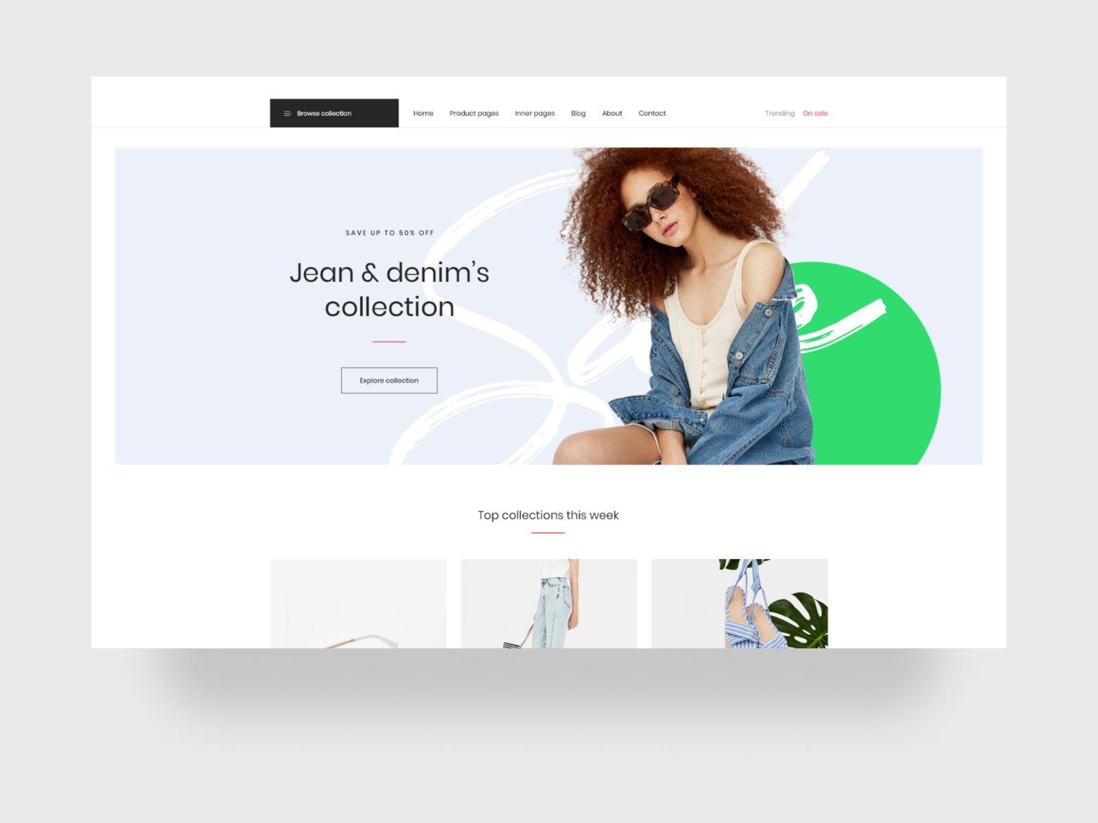 Fashion store - Hero header by Laingockien 👨🏻‍💻 on Dribbble