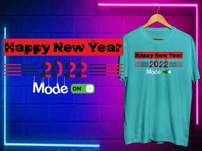 Happy New Year T-shirt Design illustrator