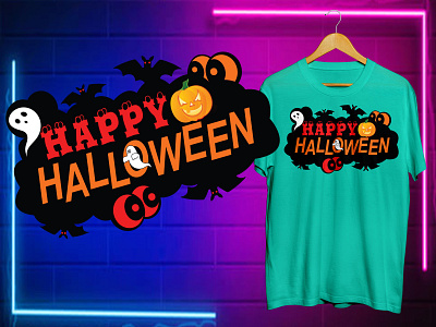 Halloween Graphic T shirt Design animation branding illustrator motion graphics ui
