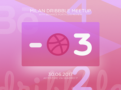 Milan Dribbble Meetup Card accenture behance dribbble dribbblemeetup milan milandribbblemeetup uidesign