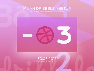 Milan Dribbble Meetup Card