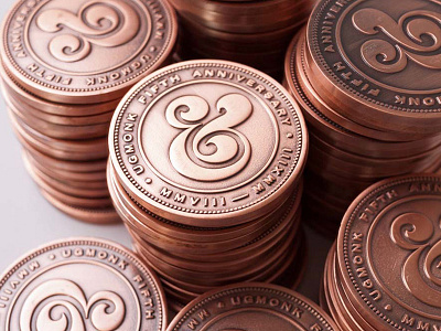 Ugmonk Collectors Coins ampersand coin copper metal seal ugmonk