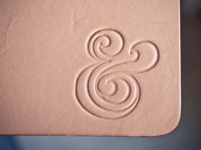 Leather ampersand emboss leather stamp ugmonk