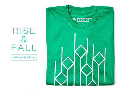 Rise & Fall apparel geometric minimal product photography tshirt ugmonk